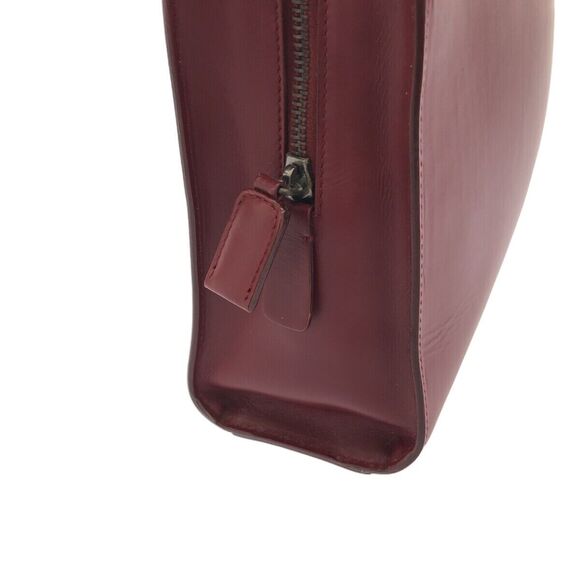 Auth Prada - Bordeaux Leather Tote Bag #156508P33B - Picture 10 of 13